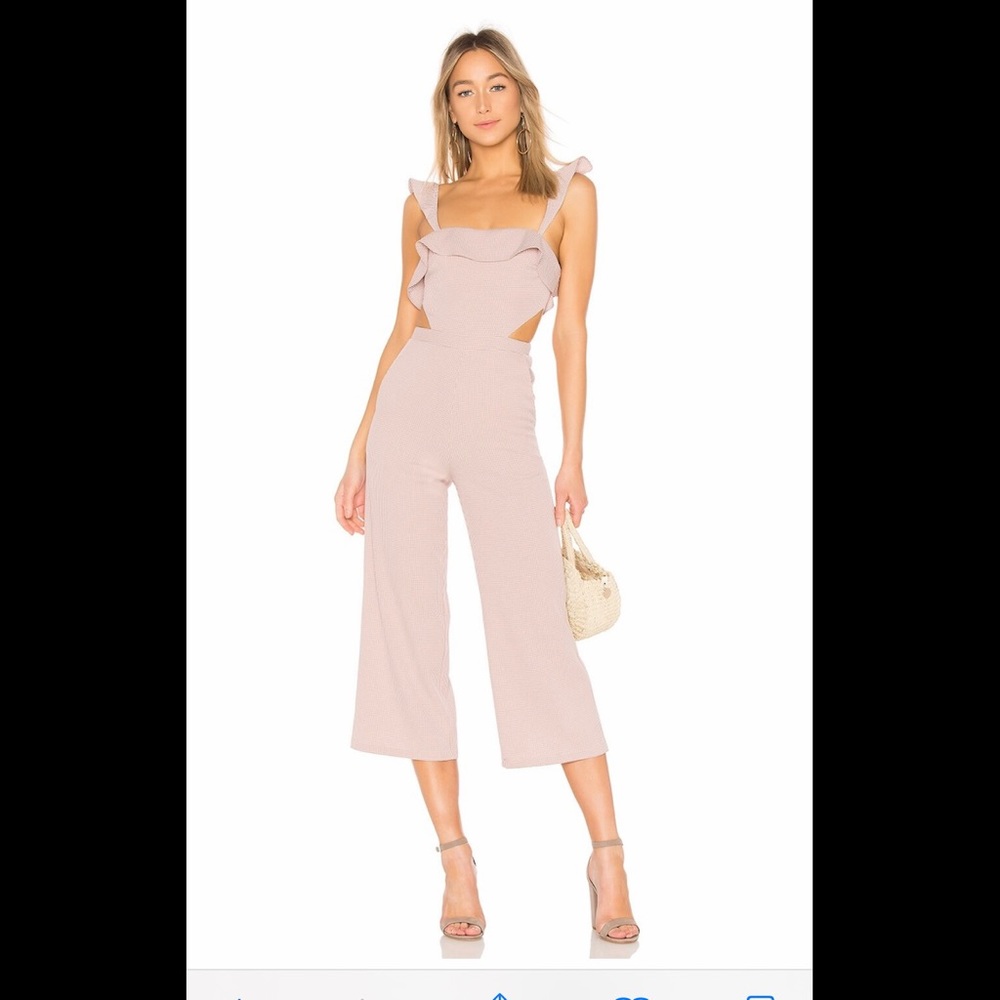 x REVOLVE Denia Jumpsuit in Mauve Sz Small